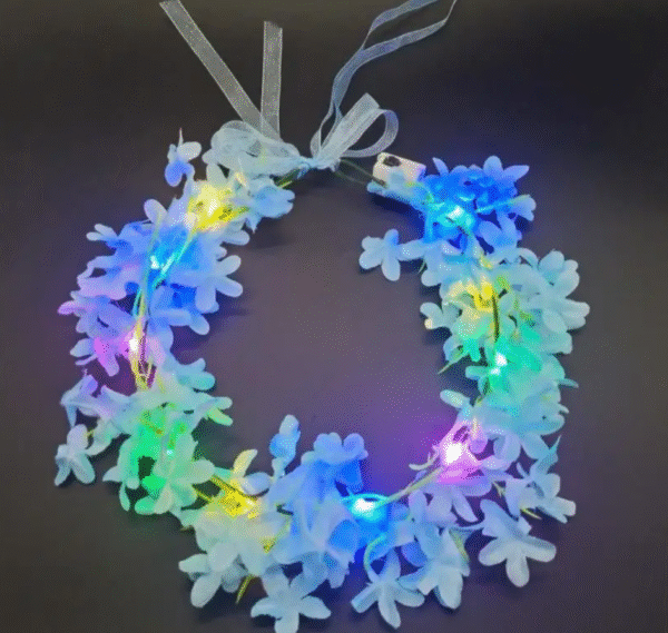 Corona de Pétalos con Luces Led