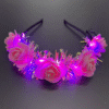 Diadema Flores Led