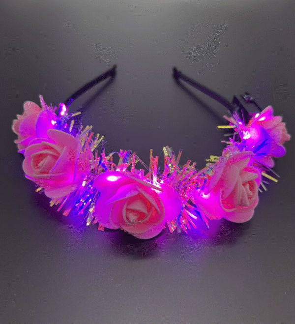 Diadema Flores Led