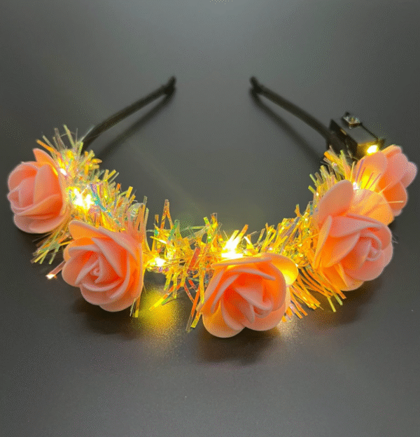 Diadema Flores Led