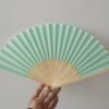 f87cf4c365d9faec2613fe03571fa691 Abanicos de Seda Verde Claro y Bambú