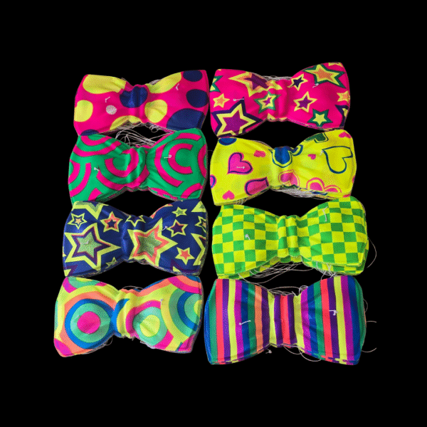 Corbatines Gigantes Neón x 12 Unidades