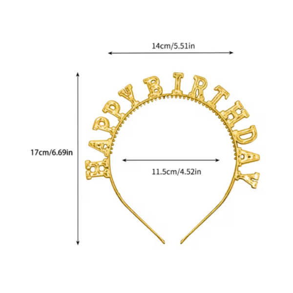 2 Diadema Happy Birthday
