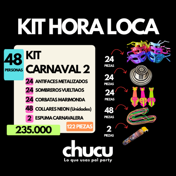 Kit Carnaval 2 (48 Personas)