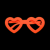 Gafas Neón Corazón x 12 Unidades