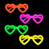 Gafas Neón Corazón x 12 Unidades