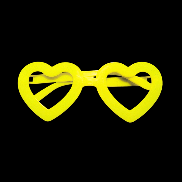 Gafas Neón Corazón x 12 Unidades