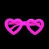 Gafas Neón Corazón x 12 Unidades