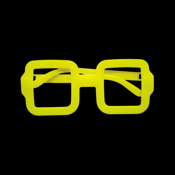 Gafas Neón Rectangulares x 12 Unidades