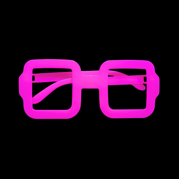Gafas Neón Rectangulares x 12 Unidades