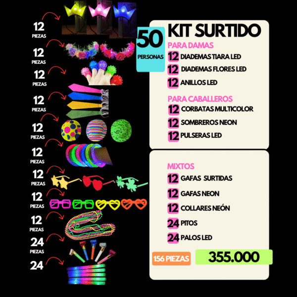 Kit Surtido Para 50 Personas