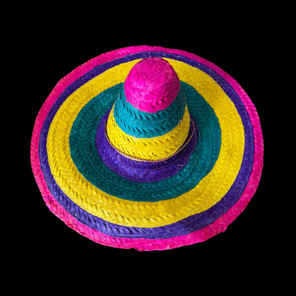 Sombrero Mexicano de Fique Multicolor