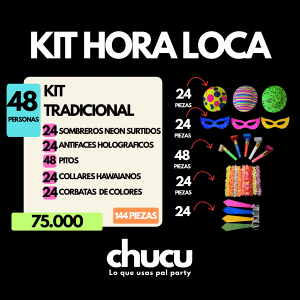 Kit Tradicional Para 48 Personas