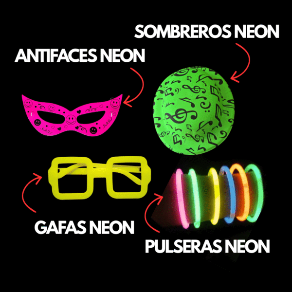 Kit Neón Para 24 Personas