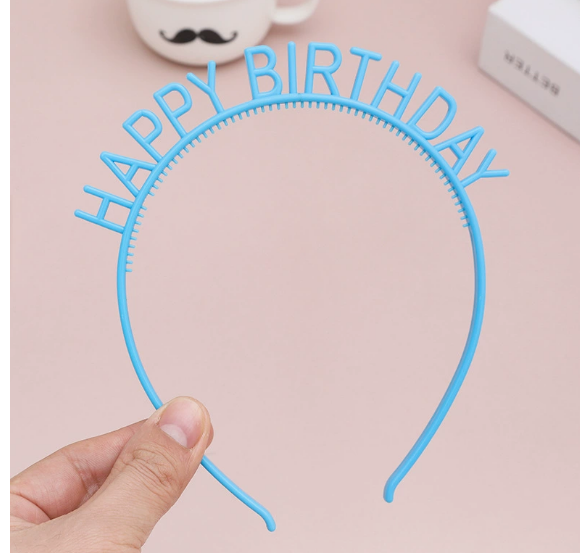 Diademas Happy Birthday x 12 Unidades
