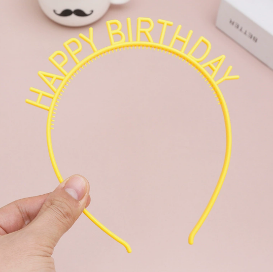 Diademas Happy Birthday x 12 Unidades