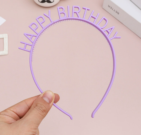 Diademas Happy Birthday x 12 Unidades