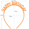 Diademas Happy Birthday x 12 Unidades